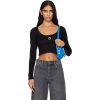 Marine Serre Black Moon Logo Jersey Long Sleeve T-shirt 252020F110024