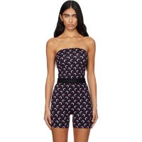 Marine Serre Black Moon Printed Jersey Sleeveless Top 252020F111010