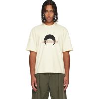 Marine Serre Beige MS Sports Jersey T-shirt 252020M213003