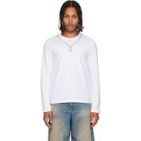 Marine Serre White Trompe LCEil Jewelry Jersey LS T-Shirt 252020M213019