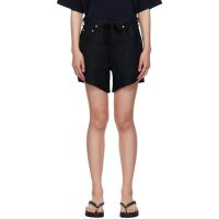 Citizens of Humanity Black Brynn Drawstring Shorts 252030F088003