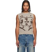 Carne Bollente Beige Midnight Masc Sweater Vest 252033M201000