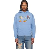 Carne Bollente Blue The Perfect Patch Hoodie 252033M202006