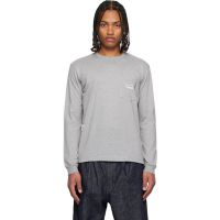 Comme des Garcons Homme Gray Cotton Jersey Garment Print T-shirt 252057M213002