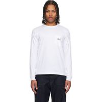 Comme des Garcons Homme White Cotton Jersey Garment Print T-shirt 252057M213003