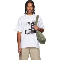 Comme des Garcons Homme White Print T-shirt 252057M213008