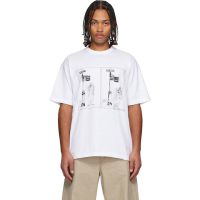 Comme des Garcons Homme White Print T-shirt 252057M213009