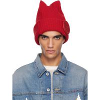 Charles Jeffrey LOVERBOY Red Box Beanie 252101M138014