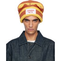 Charles Jeffrey LOVERBOY Yellow & Orange Chunky Ears Beanie 252101M138025