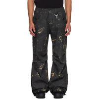 Reese Cooper Green Cotton Ripstop Wide Leg Cargo Pants 252115M188002