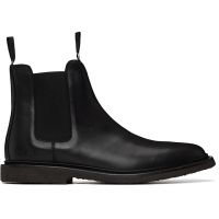 Common Projects Black Leather Chelsea Boots 252133M223004