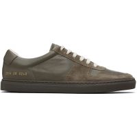 Common Projects Khaki BBall Slim Gum Brown Sole Sneakers 252133M237017
