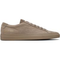 Common Projects Taupe Nubuck Achilles Sneakers 252133M237032