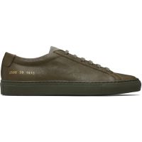 Common Projects Khaki Achilles Premium Sneakers 252133M237038