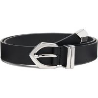 Andersons Black Skinny Nappa Calf Leather Belt 252176F001002