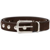 Andersons Brown Slim English Studded Nubuck Belt 252176F001003