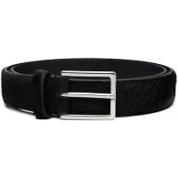 Andersons Black Narrow Pony Leather Buckle Belt 252176F001006