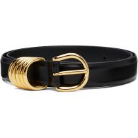 Andersons Black French Leather Ring Keeper Belt 252176F001008