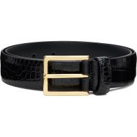Andersons Black Narrow Semi Formal Croc Belt 252176F001021
