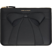 COMME des GARCONS WALLETS Black Big Bow Pouch 252230F045009