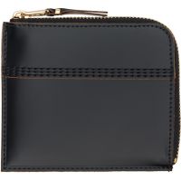 COMME des GARCONS WALLETS Black Triple Stitch Wallet 252230M164006