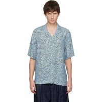 Paul Smith Blue Screen Dance Print Short-Sleeve Shirt 252260M192004
