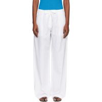White Proenza Schouler Label Barrett Trousers 252288F087000
