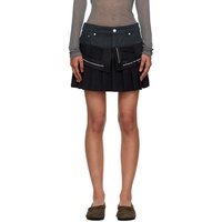 Andersson Bell Black Inside Out Pleats Miniskirt 252375F090002