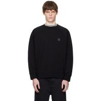 Maison Kitsune Black Bold Fox Head Patch Oversized Sweatshirt 252389M204000
