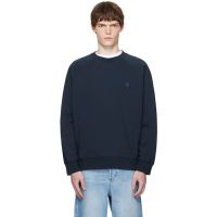 Maison Kitsune Navy Bold Fox Head Patch Oversize Sweatshirt 252389M204001