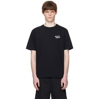 Black Maison Kitsune Handwriting Comfort T-shirt 252389M213006
