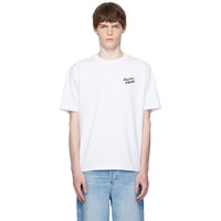 White Maison Kitsune Handwriting Comfort T-shirt 252389M213007