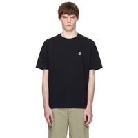 Maison Kitsune Black Bold Fox Head Patch Oversize T-shirt 252389M213009
