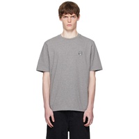 Maison Kitsune Gray Bold Fox Head Patch Comfort T-shirt 252389M213010