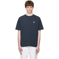 Maison Kitsune Navy Fox Head Patch Comfort T-shirt 252389M213011