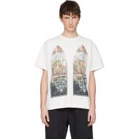 Who Decides War White Faded Jersey T-shirt 252389M213069