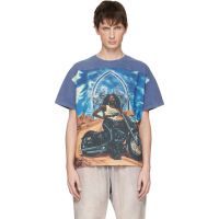 Who Decides War Gray Biker Jersey T-shirt 252389M213072