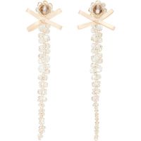 Simone Rocha Petite Bow Drip Crystal Earrings 252405F022007