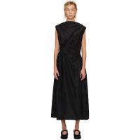 Simone Rocha Black Hip Detail Draped Bind Maxi Dress 252405F055003