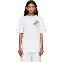 Simone Rocha White Rose Bouquet T-shirt 252405F110000