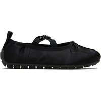 Simone Rocha Black Embellished Grip Ballerina Flats 252405F118003