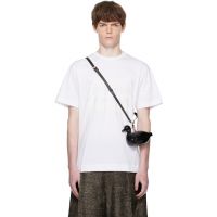 Simone Rocha White Ribbon Daisy Chain Print T-shirt 252405M213004