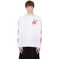 Simone Rocha White Tortoise & Hare Long Sleeve T-shirt 252405M213020