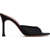 Amina Muaddi Black Alexa Slipper 95 Heeled Sandals 252415F125009