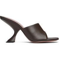 Amina Muaddi Brown Taylor 90 Heeled Sandals 252415F125042