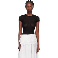 Paris Georgia Black Elemental Sheer Baby T-shirt 252438F110009