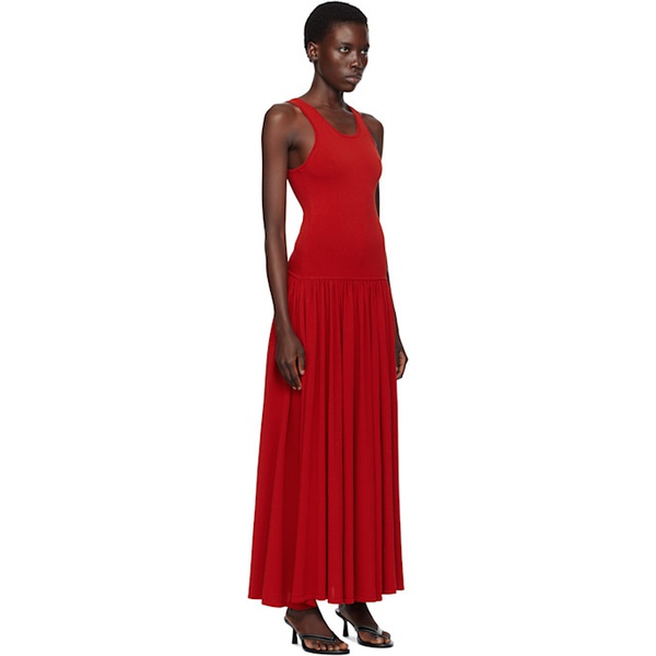 Loulou de Saison Red Jada Maxi Dress 252473F055003