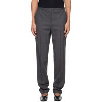 Loulou de Saison Gray Malka Fitted Trousers 252473F087004