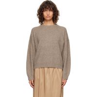 Loulou de Saison Taupe Tristan Yak Blend Sweater 252473F096003