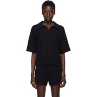 Loulou de Saison Black Kina Polo 252473F108001